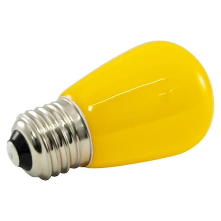 American Lighting Premium Led Lamp S14 ShapeStandard Med Base Frosted Yellow Glass Wet PS14F-E26-YE